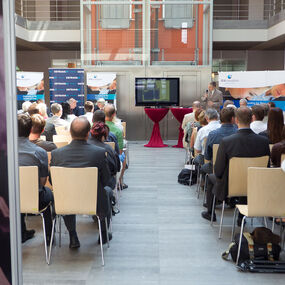 The official launch of one of the largest research and development projects in the Czech Republic – the IT4Innovations Centre of Excellence, funded by the Research and Development for Innovations Operational Programme (July 2011)